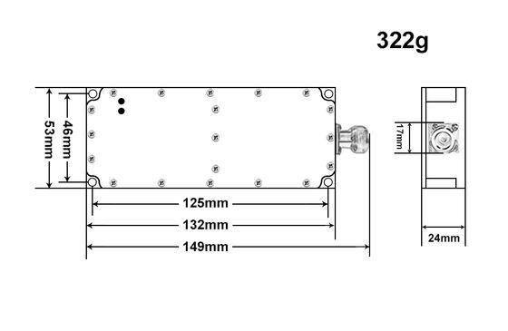 High performance 5GHz Drone Signal Jammer Module with 50W Output Power and N Connector for Government Facilities