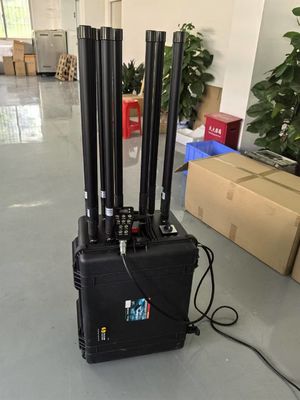 1km متعدد النطاقات المركبة الهاتف الخلوي القنبلة طائرة بدون طيار VHF UHF GPS جهاز التشويش عن بعد 20-6000MHz حماية VIP