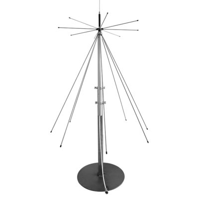 25-3000MHz مكاسب عالية 100W هوائي محطة قاعدة discone