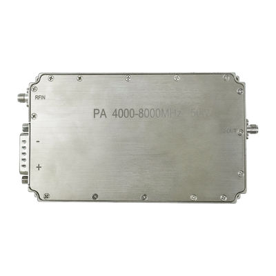 4000-8000MHz 50W High Gain Drone Amplifier Module 47dB مكاسب ثابتة 1dB الخروج
