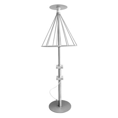 هوائي قرصي مخروطي عريض النطاق مخصص عالي الكسب بتردد 100-6000 ميجاهرتز لنظام مكافحة الطائرات بدون طيار