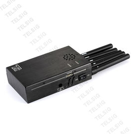 جهاز تشويش إشارة الهاتف الخليوي المحمول خفيف الوزن 5 هوائي لنظام تحديد المواقع / 2G / 3G / 4G
