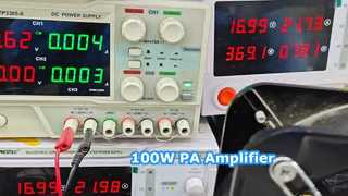 r 100 واط الترا باند 300-2700 ميجا هرتز PA وحدة مكبر كهربائي للمشاريع الحكومية